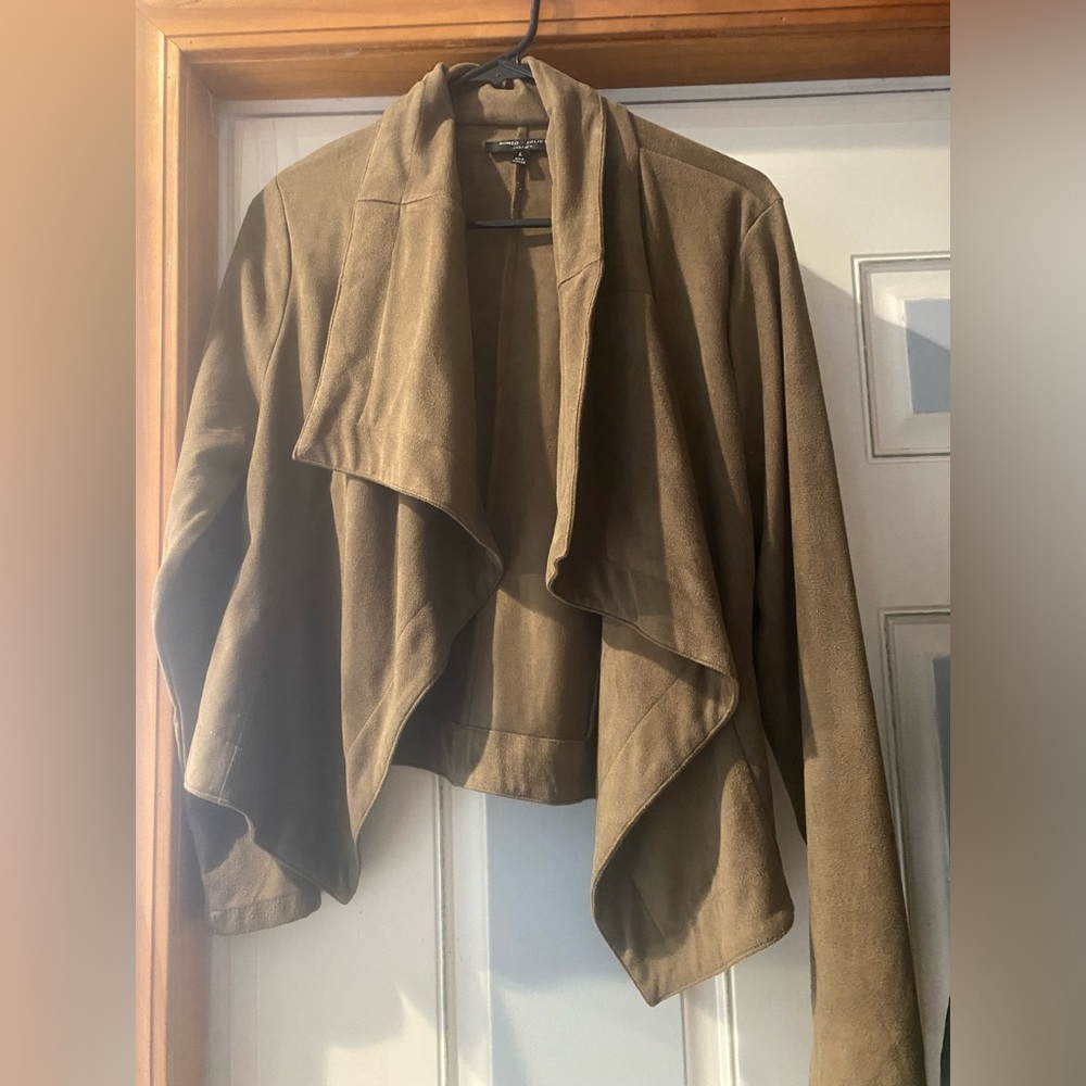 Brown velvet blazer jacket